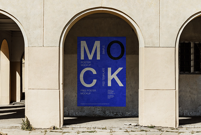 Download Free Street poster mockup – Mockups Design