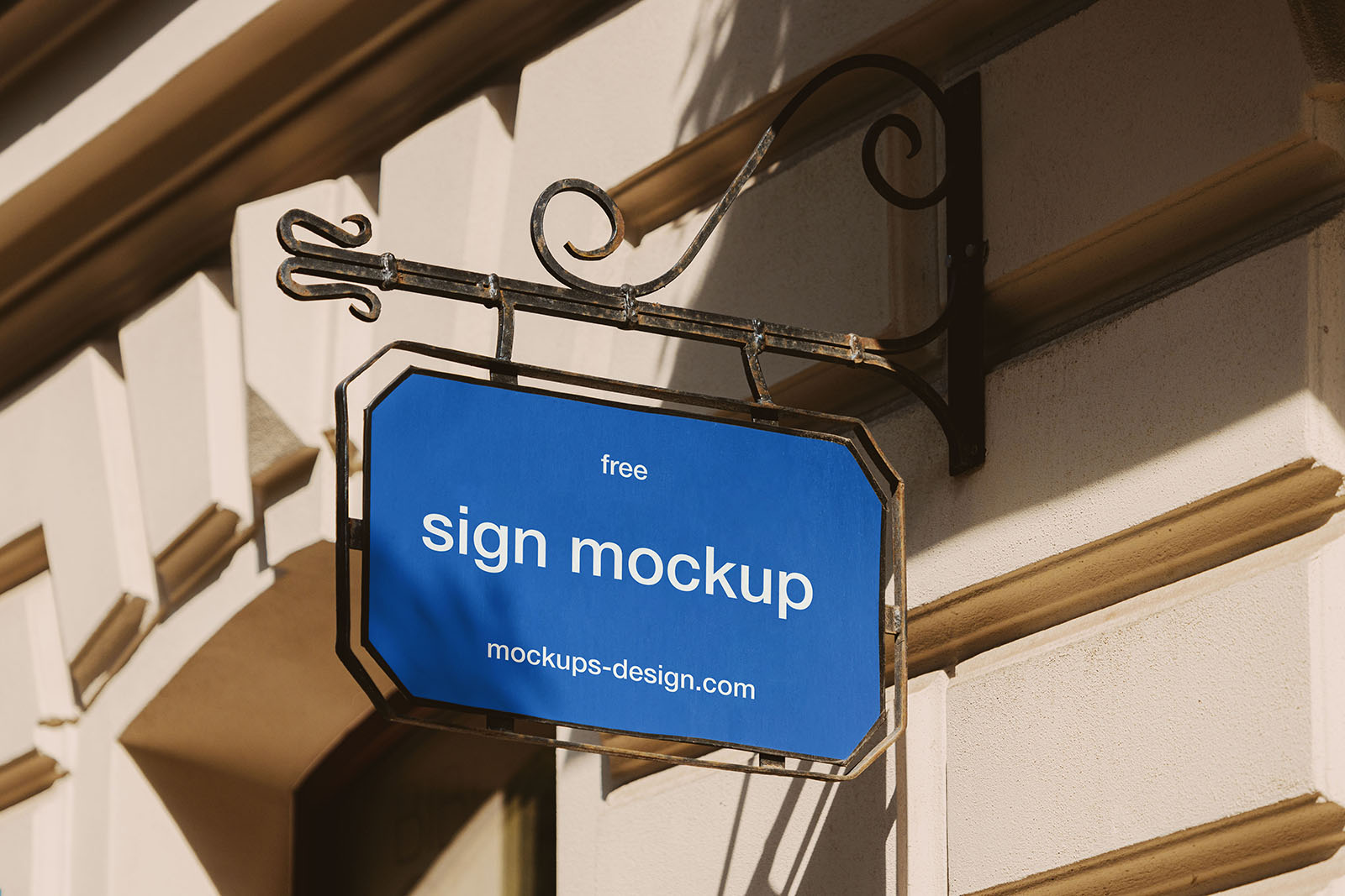 Free stret sign mockup