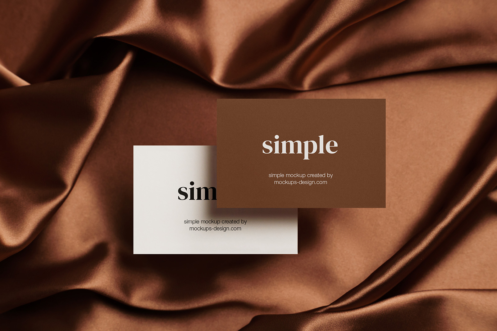 Two business cards mockup