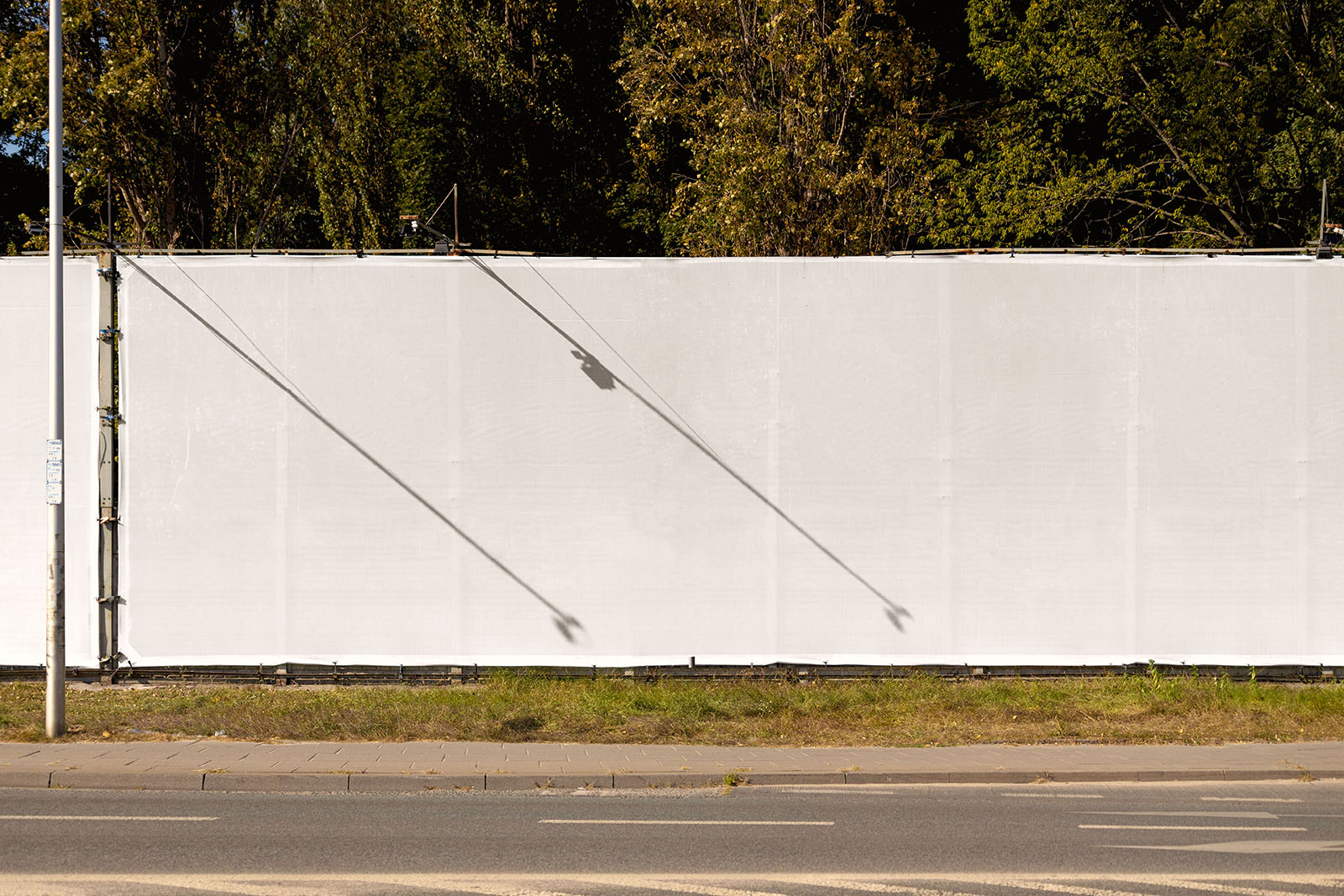 Large fence banner mockup