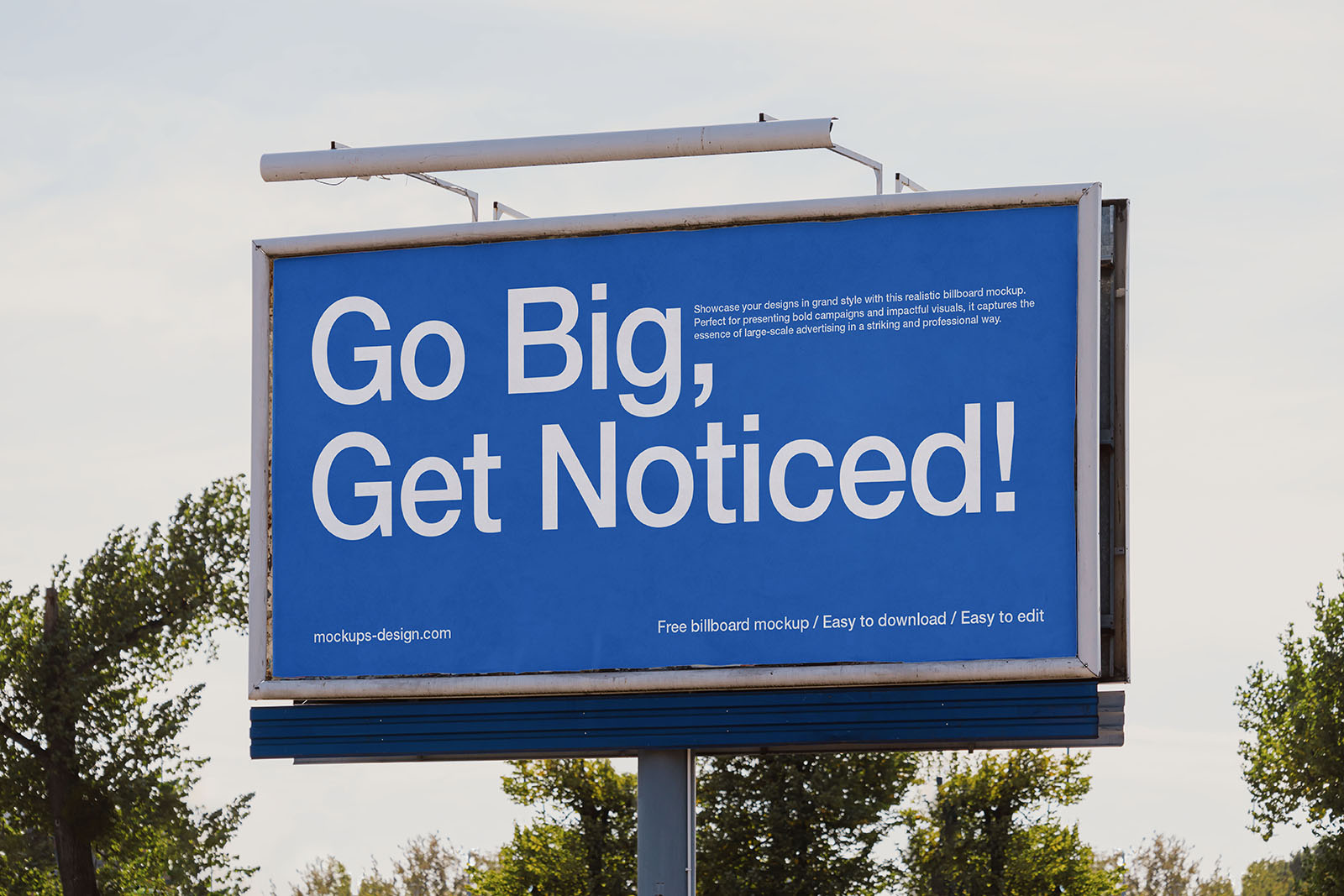 Simple billboard mockup