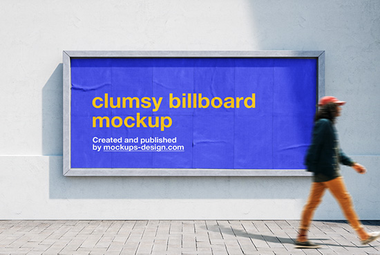 Clumsy billboard mockup