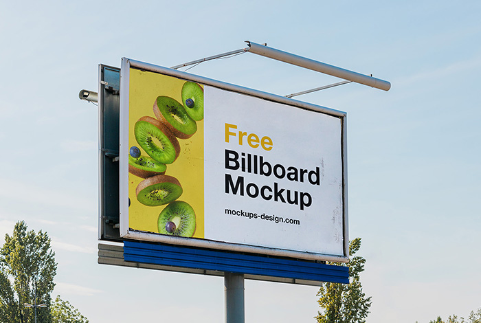 Shaded billboard mockup