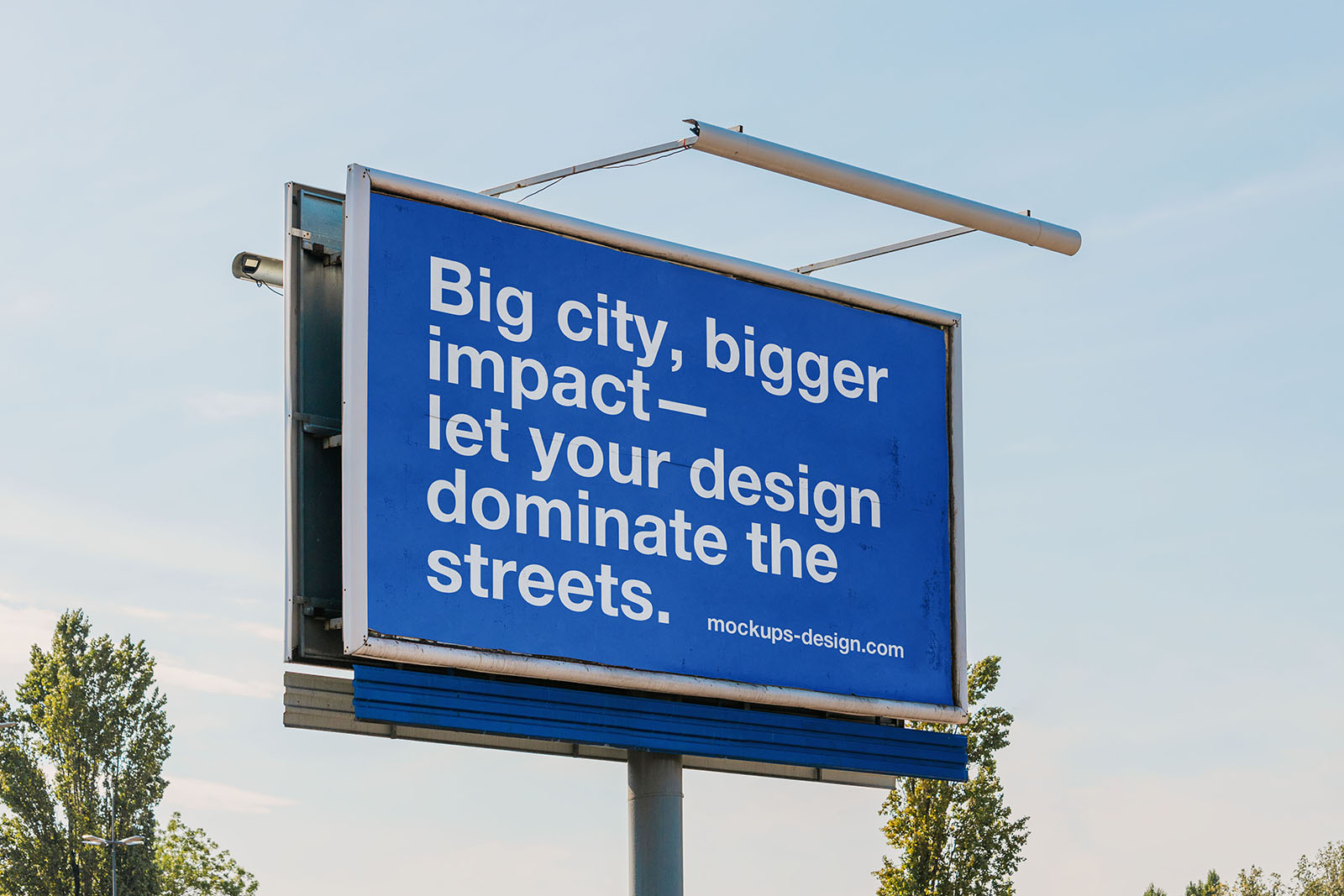 Shaded billboard mockup