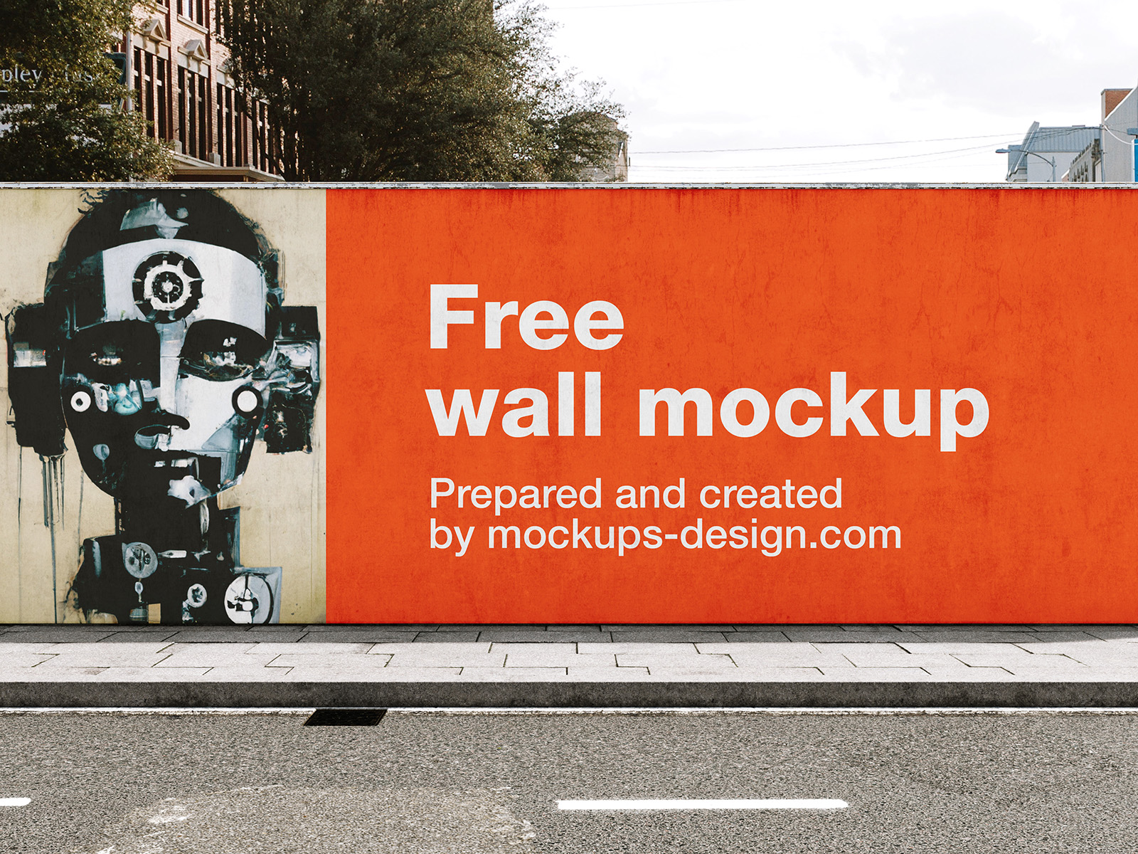Street Wall Mockup Instant Download