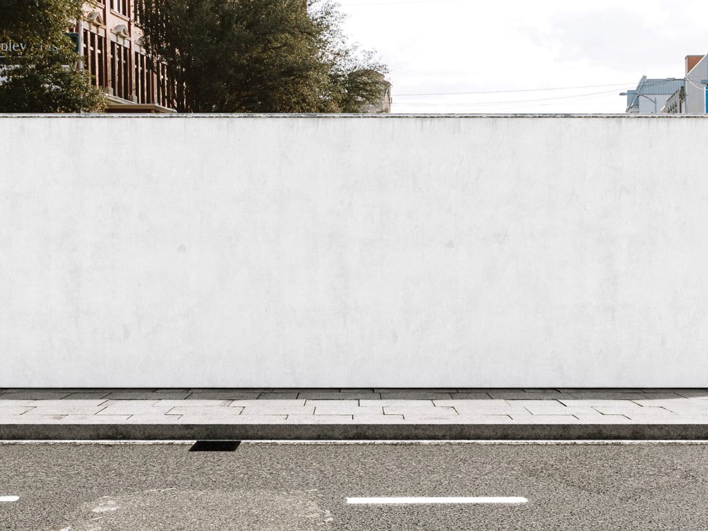 Street wall mockup - Instant Download