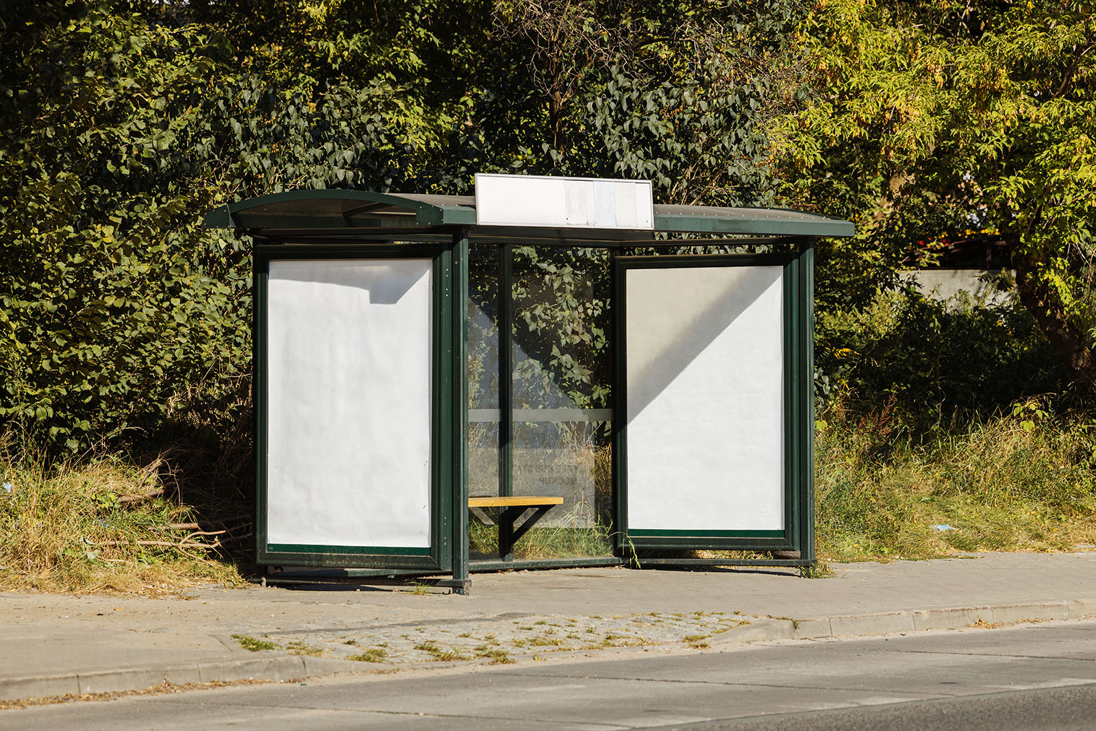 Bus stop mockup