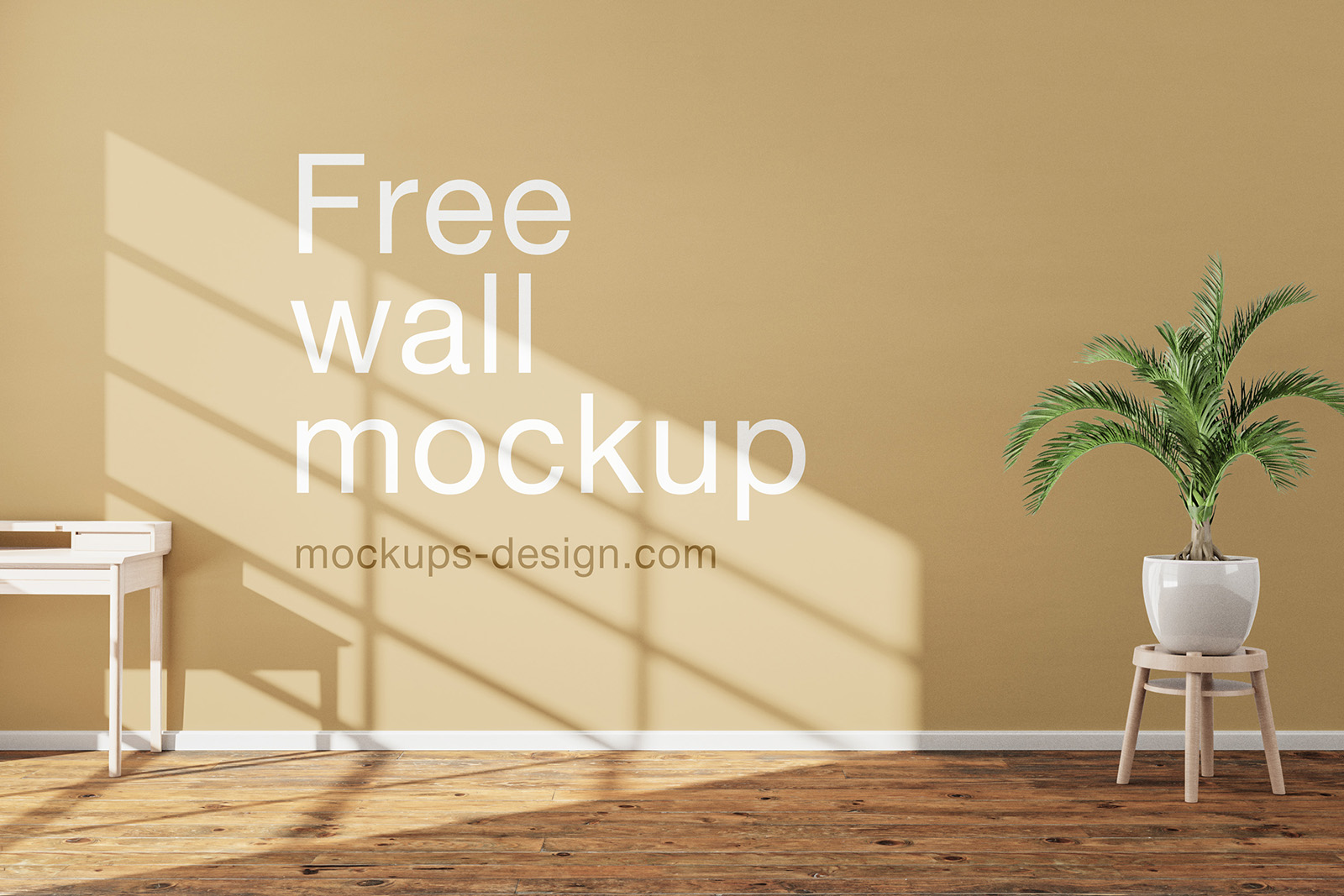 Free wall room mockup