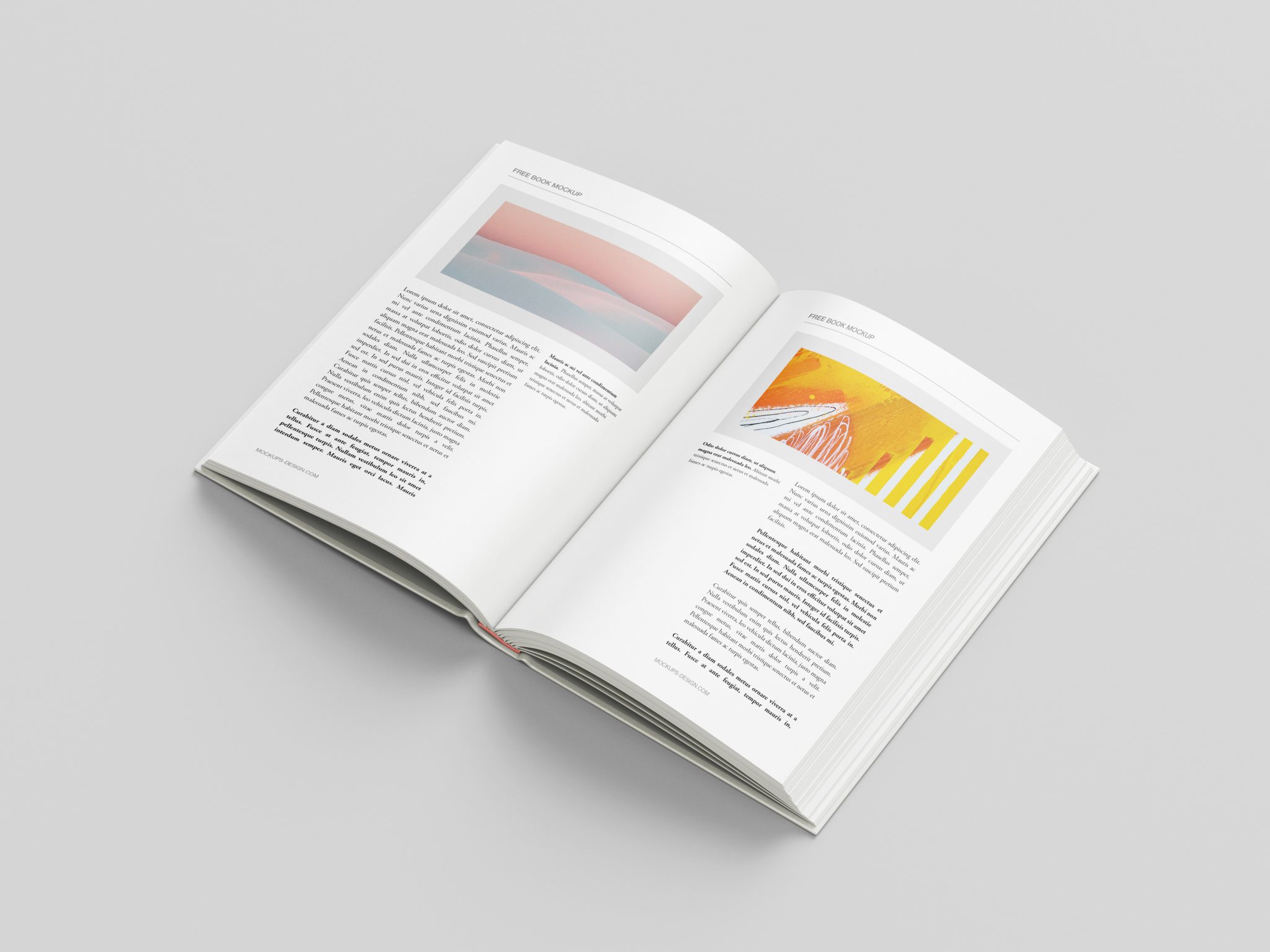 Hardcover book mockup - Mockups Design