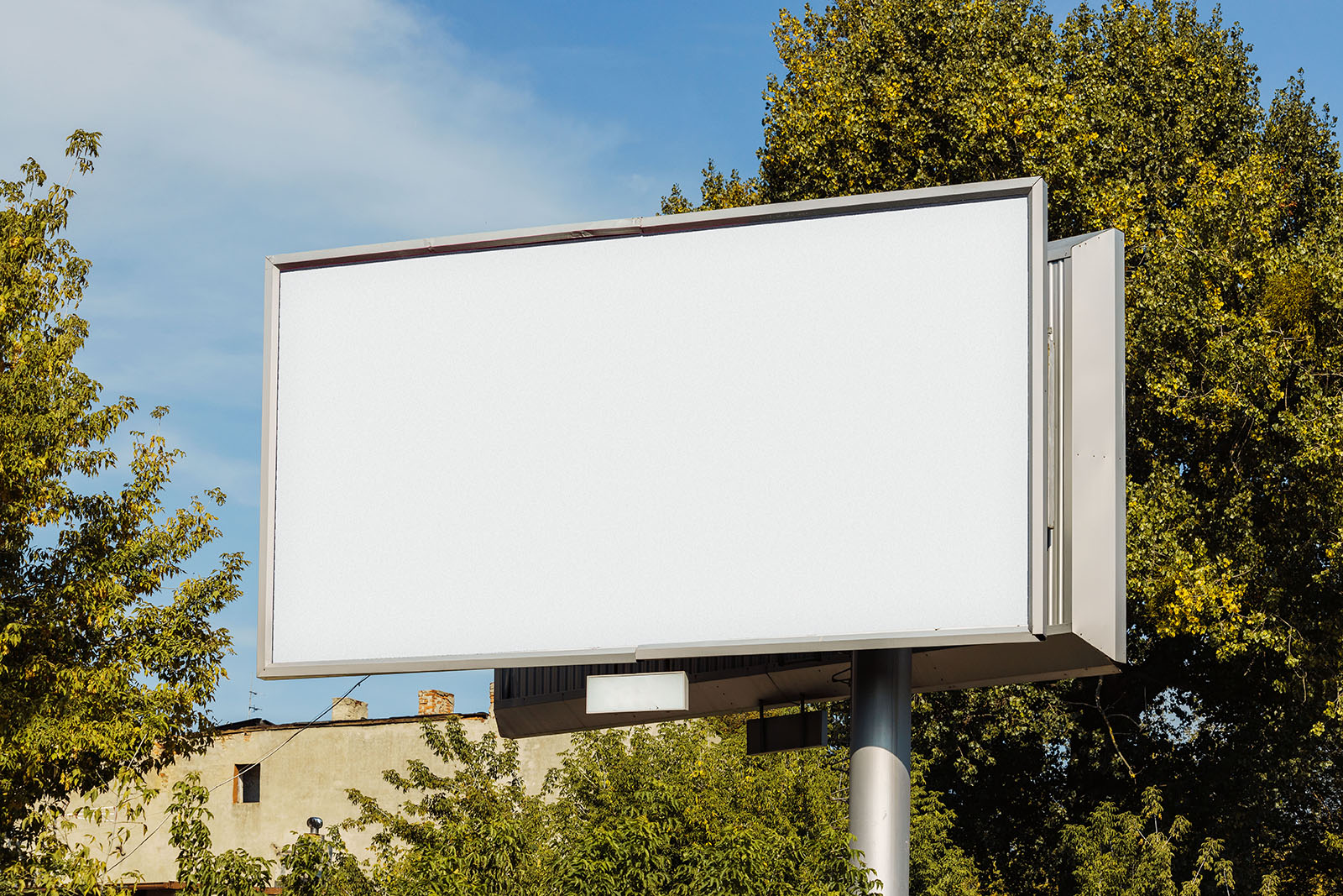 Free city billboard mockup