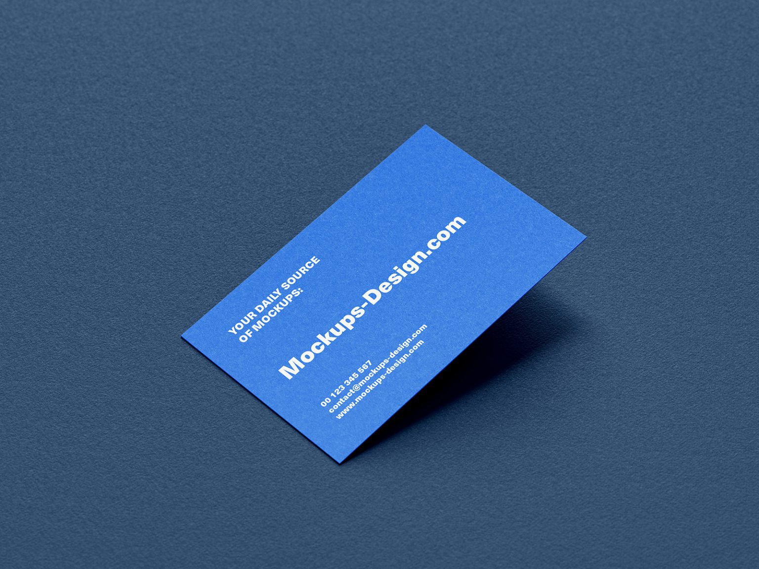 Business card on textured paper mockup - Mockups Design