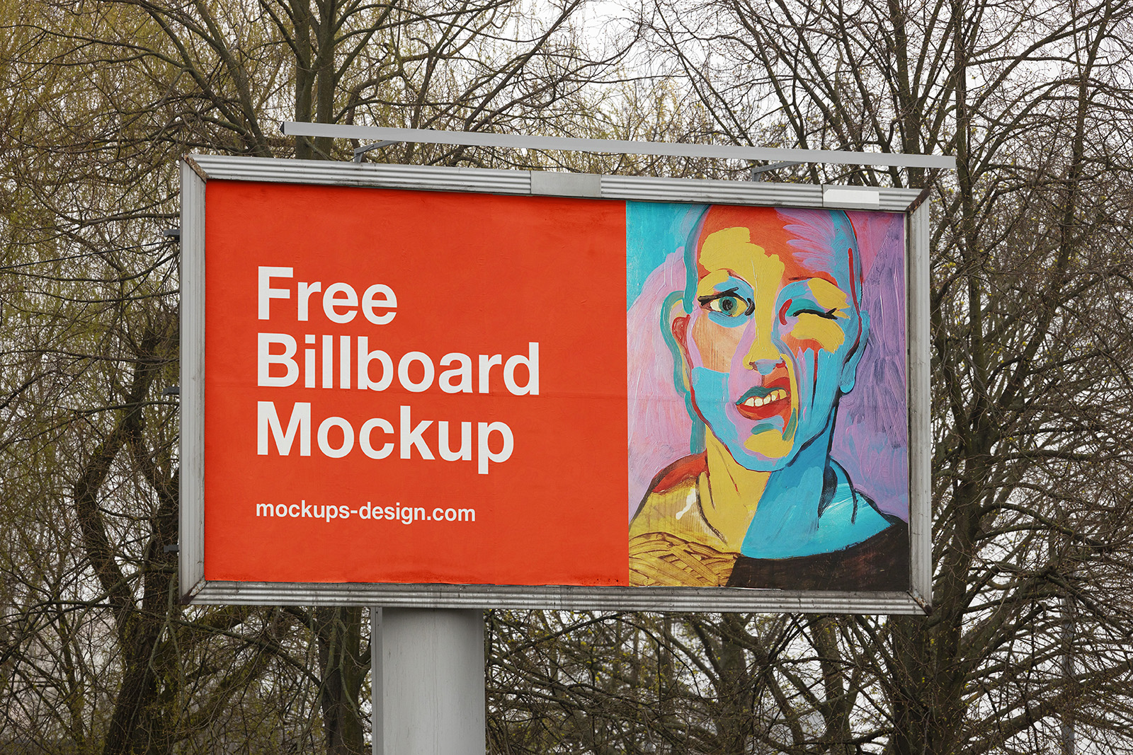 Early spring billboard mockup