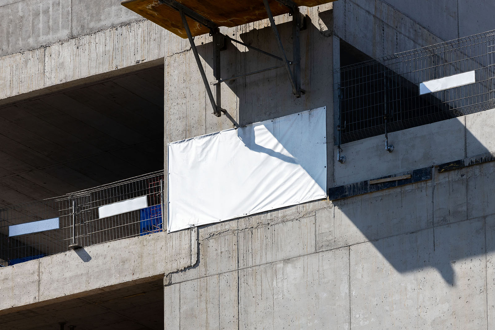 Construction banner mockup