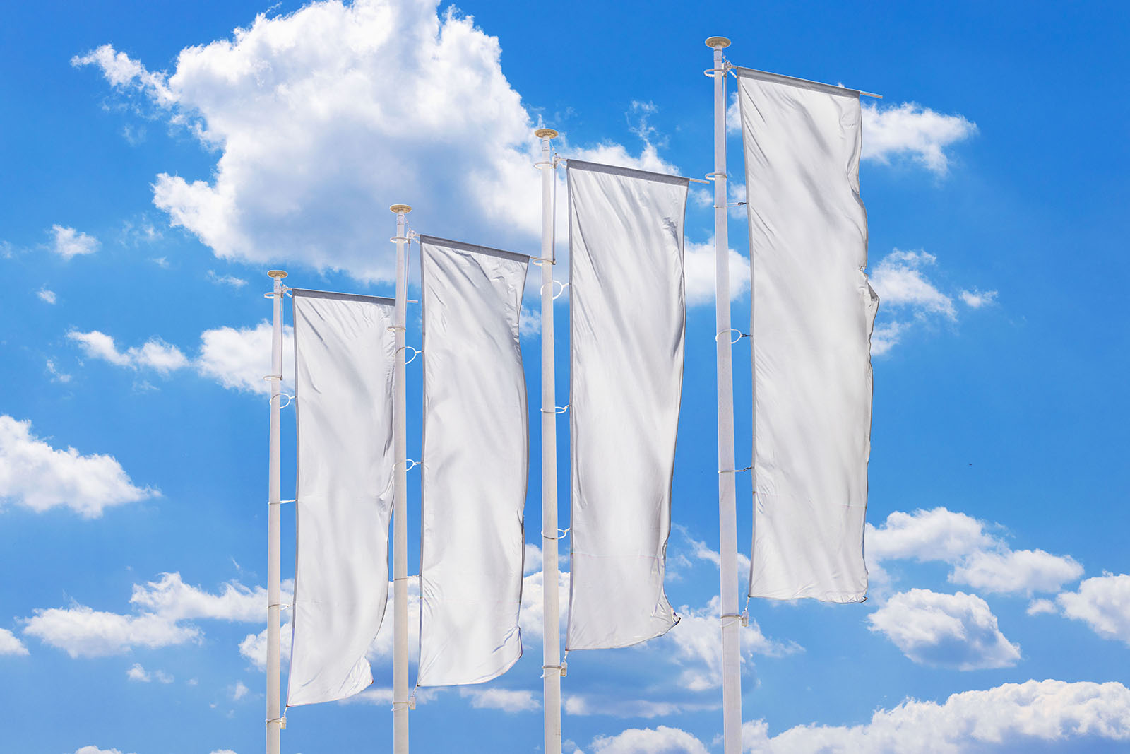 Four flags mockup