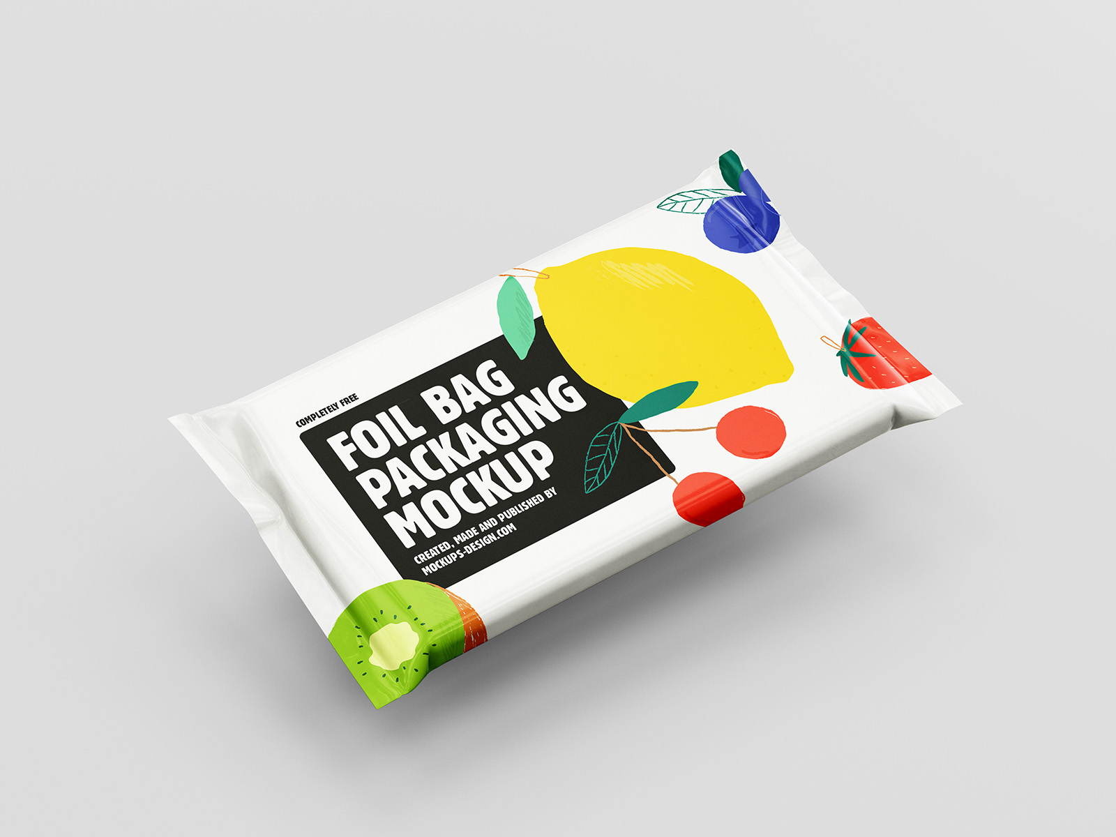 Food pouch mockup
