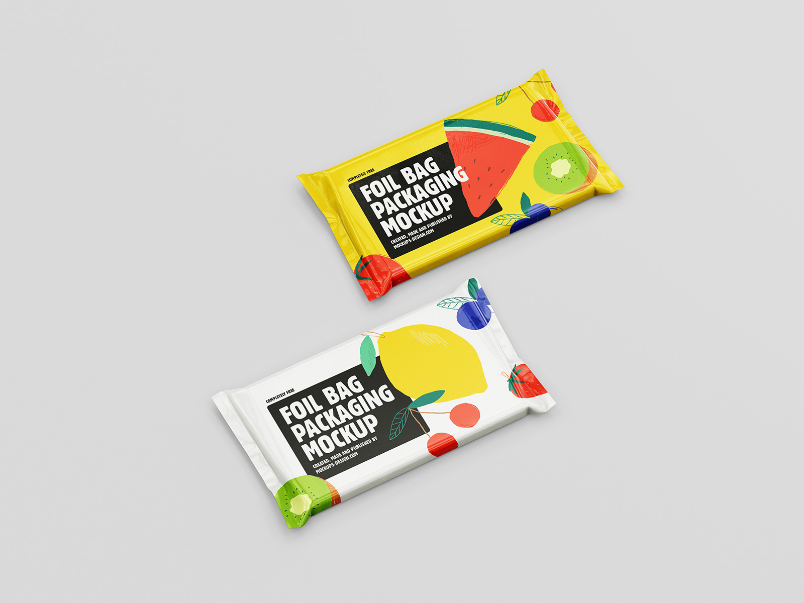 Food pouch mockup