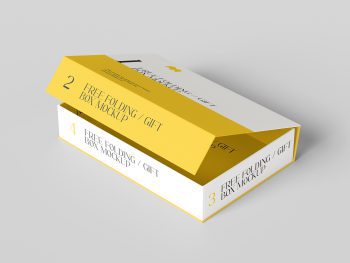 Folding box mockup - Instant Download