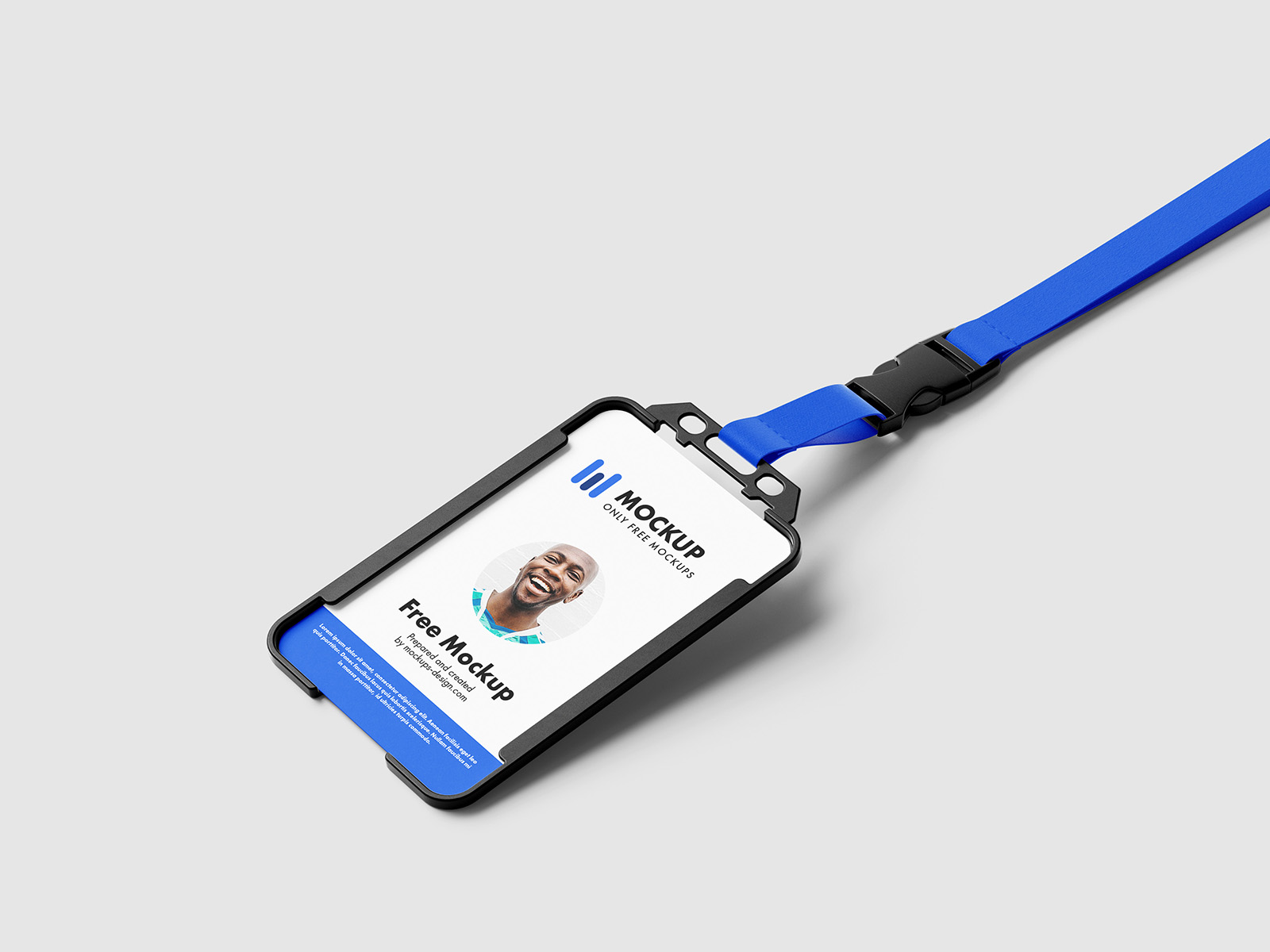 Free plastic ID holder mockup - Mockups Design