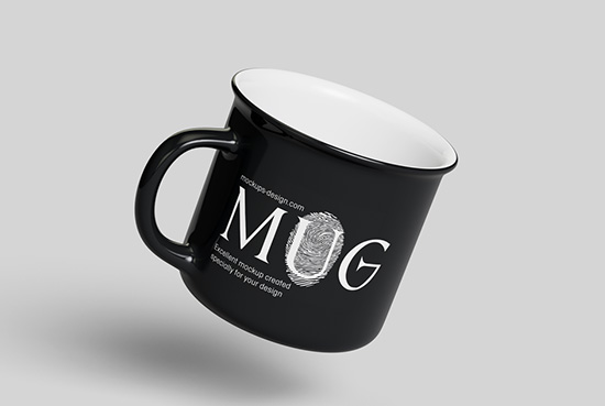 Customizable mug mockup