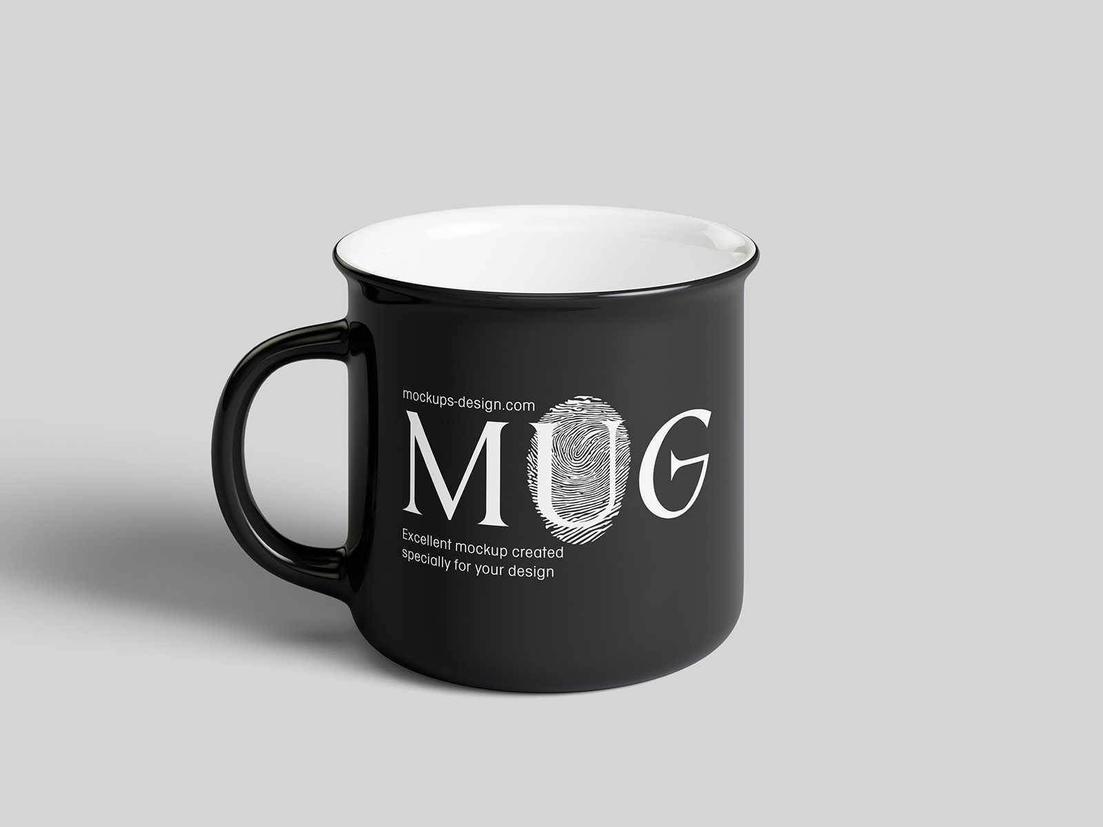 Customizable mug mockup