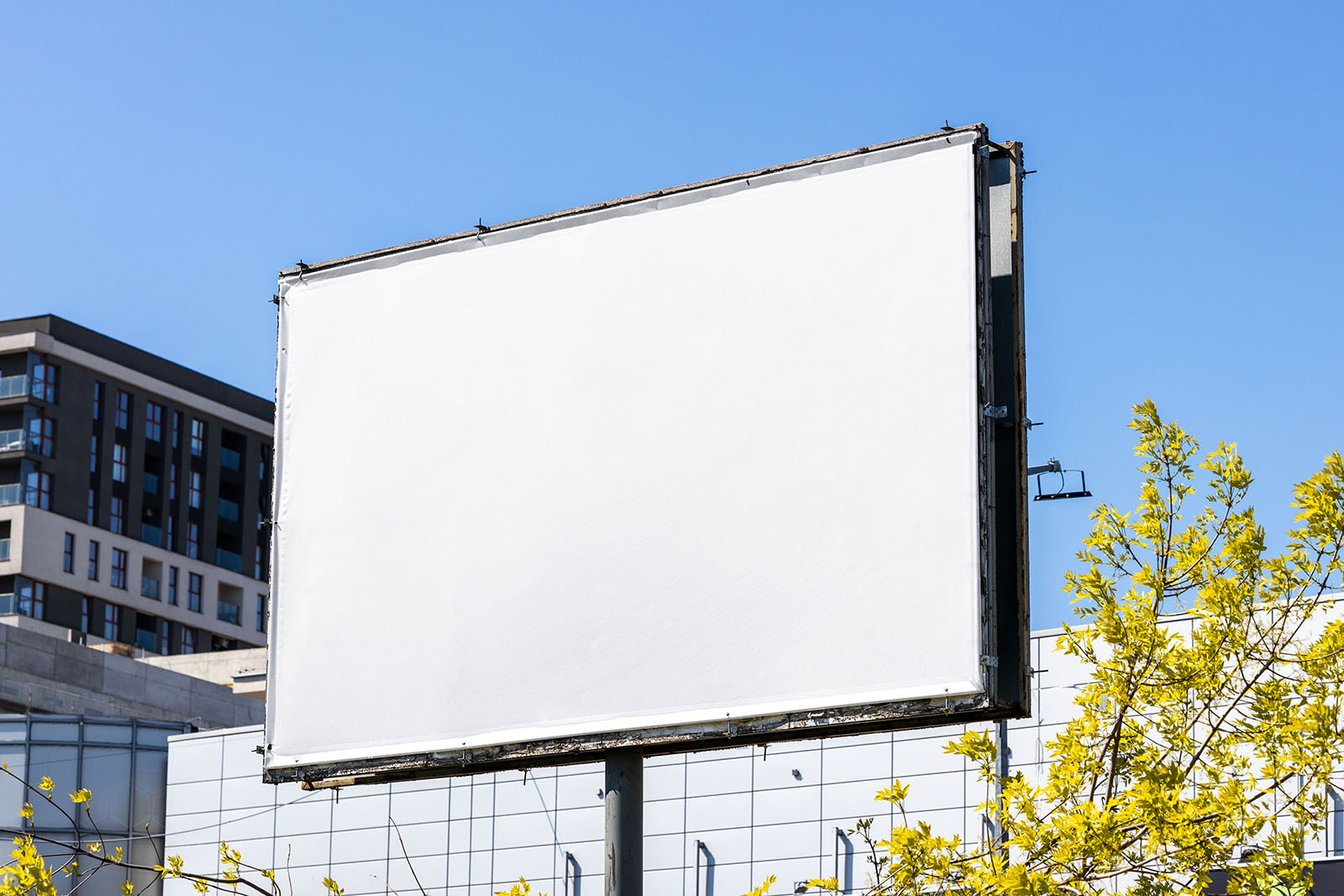 Street banner billboard mockup