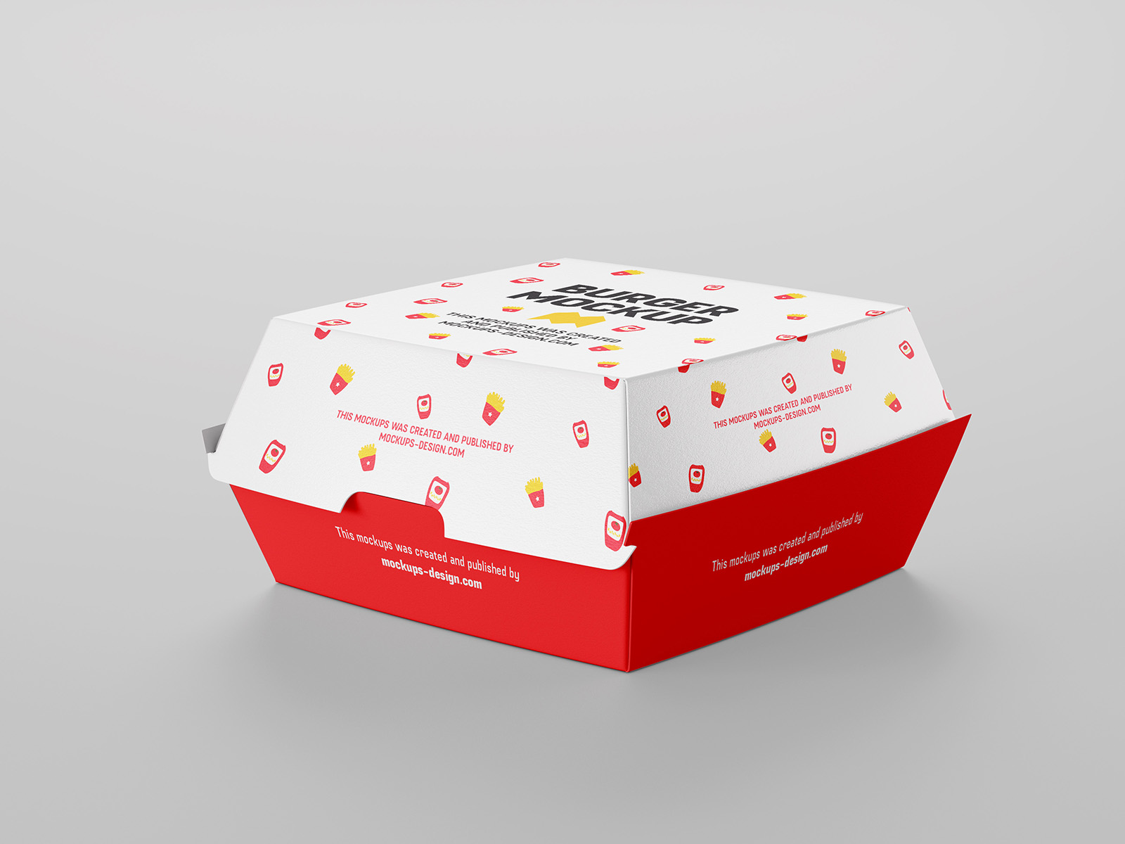 Burger box mockup