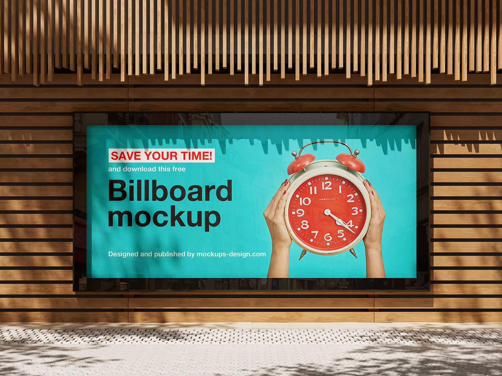Billboard screen mockup