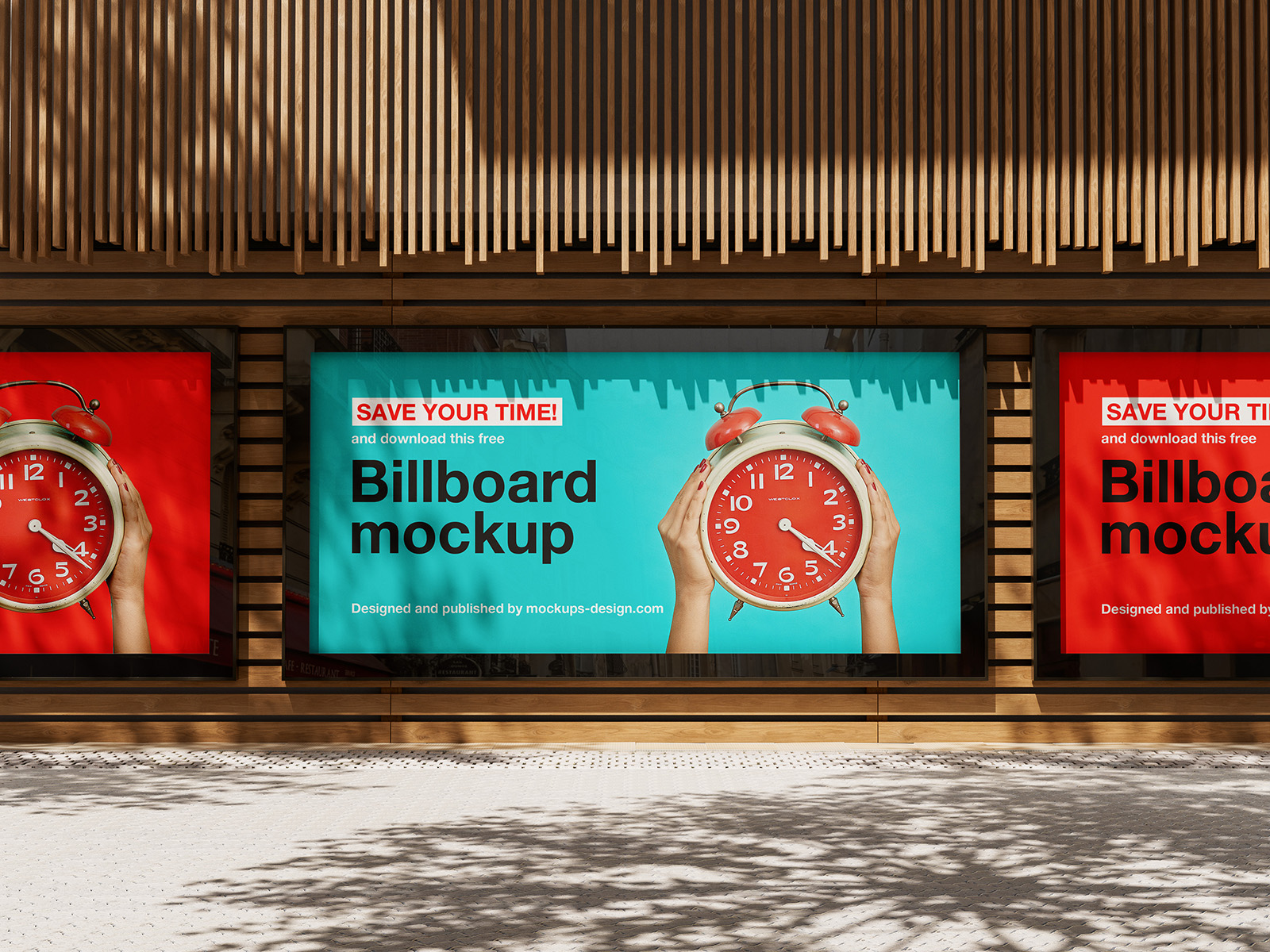 Billboard screen mockup