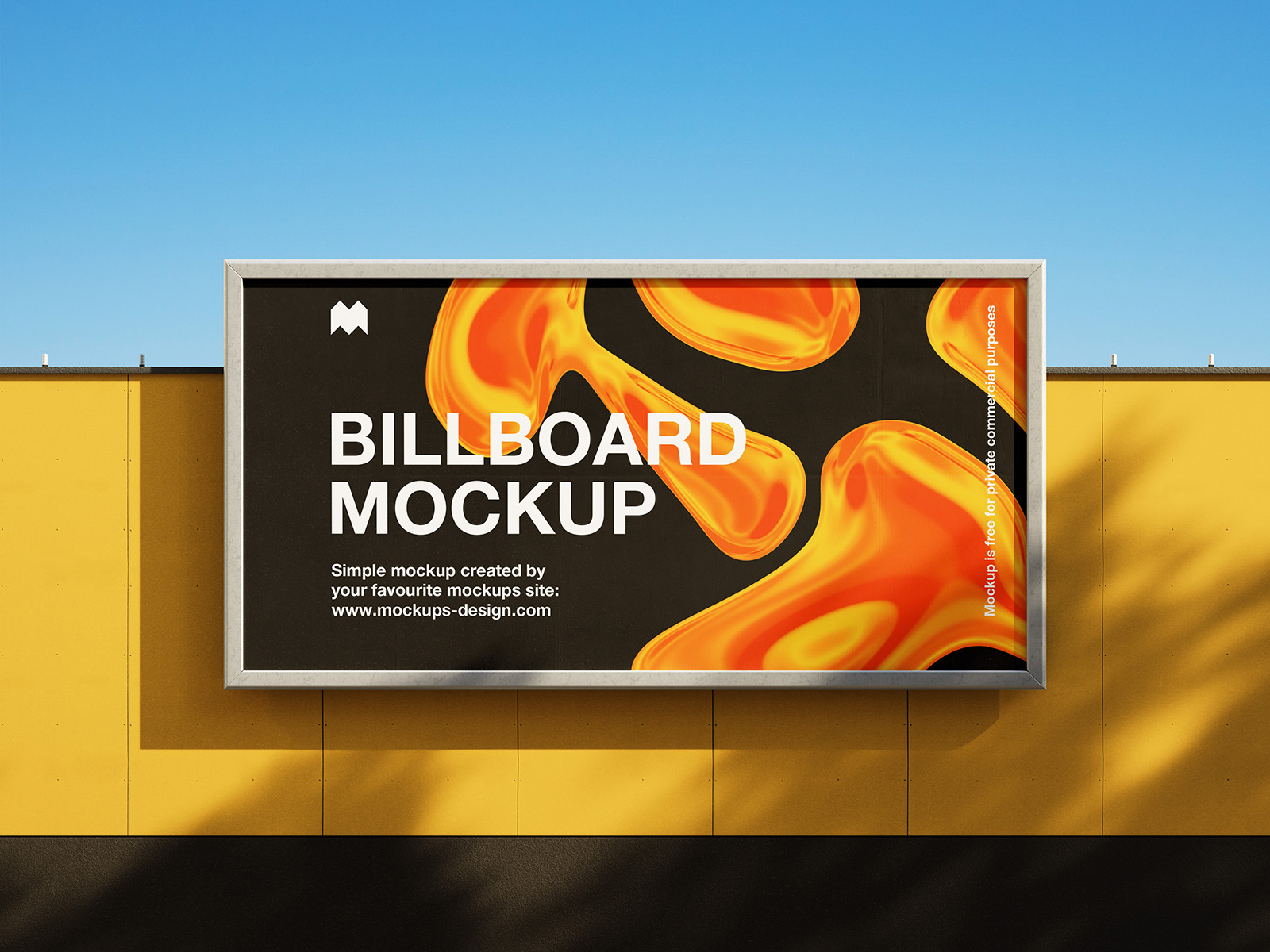 Sunny billboard mockup