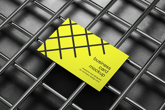 Industrial business card mockup