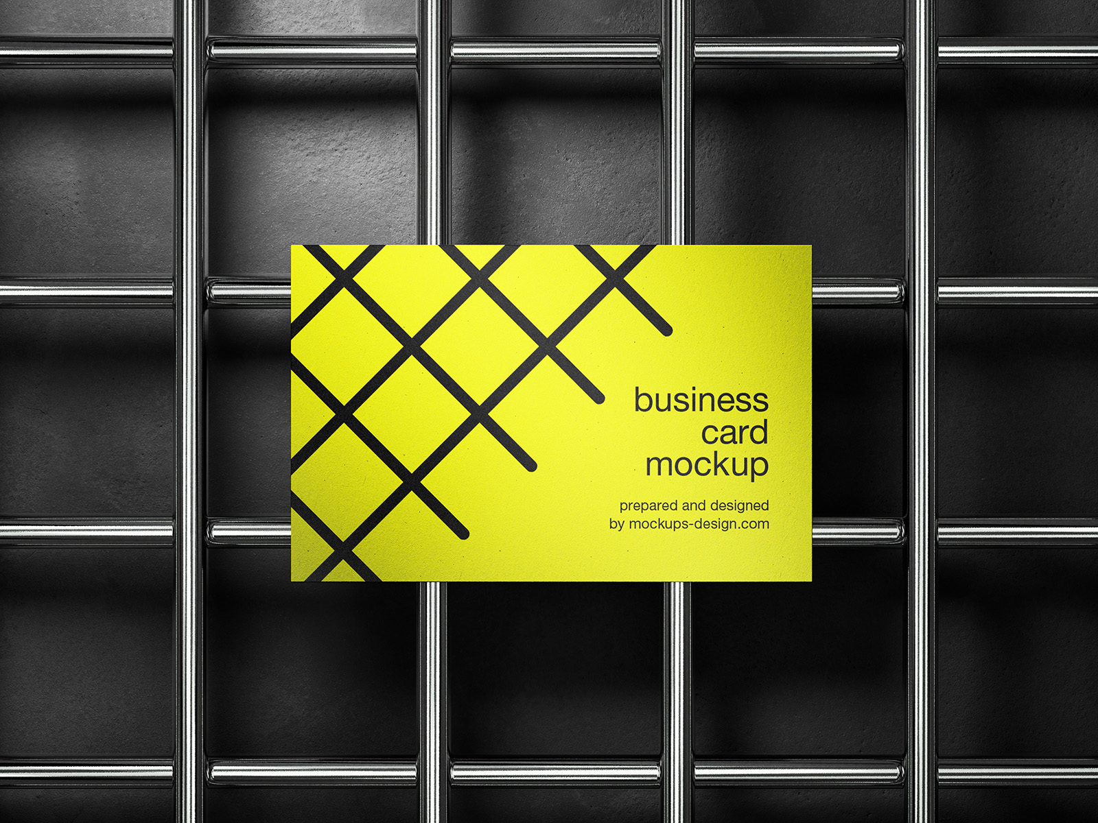 Industrial business card mockup