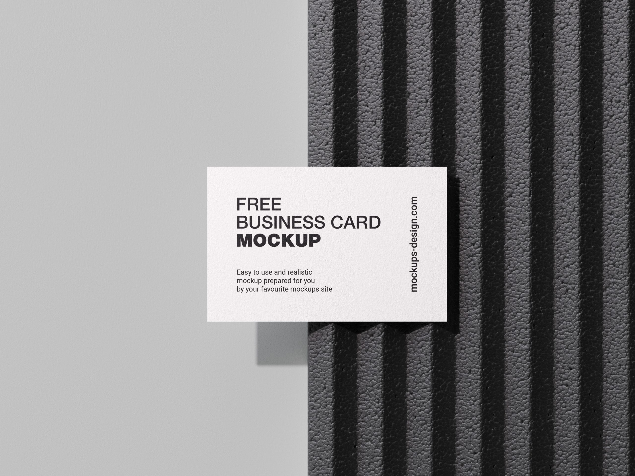 Business cards on styrofoam mockup