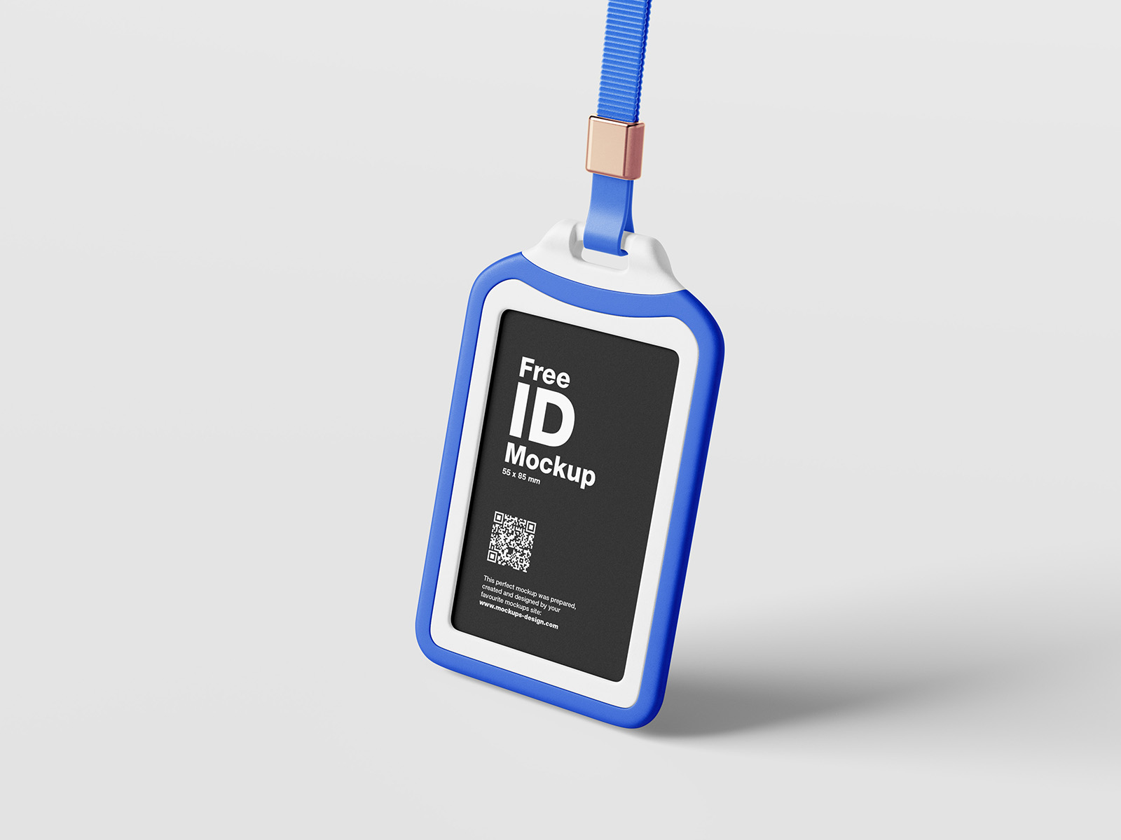 Plastic ID case mockup