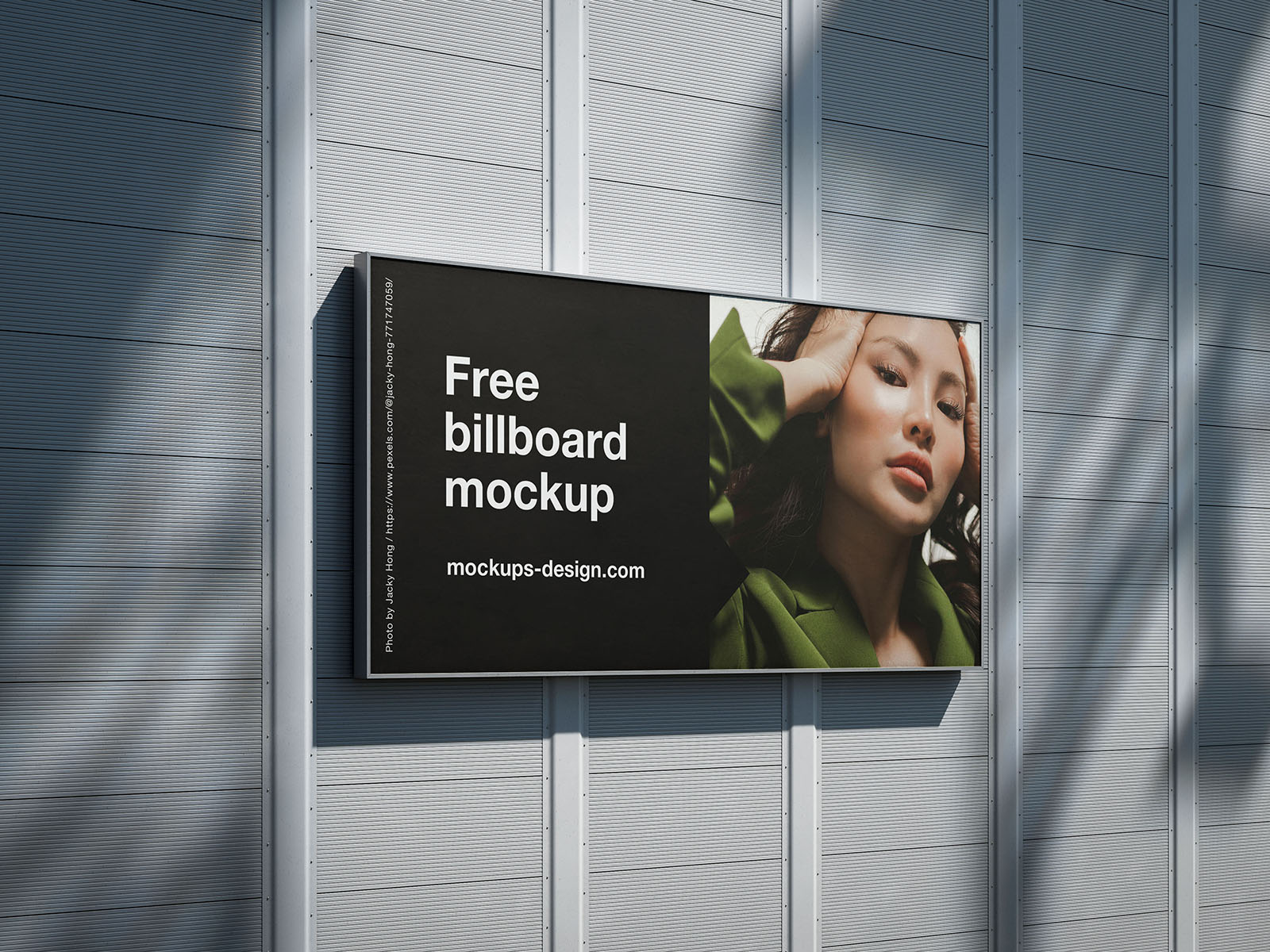 Free customizable billboard mockup