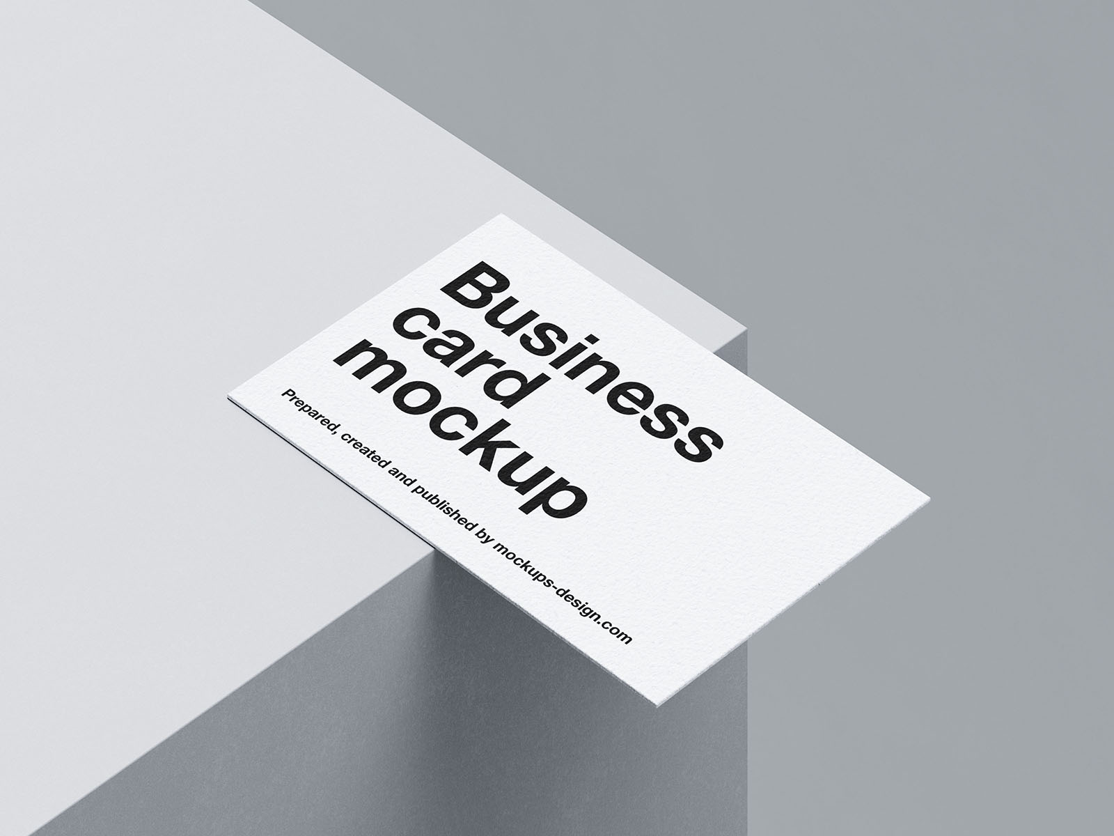 Clean and minimal business cards mockup