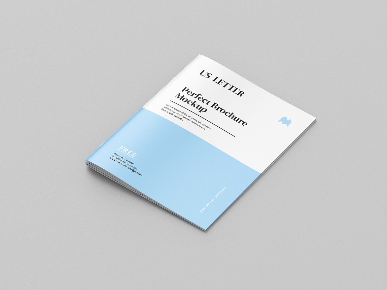 Free US letter brochure mockup Mockups Design