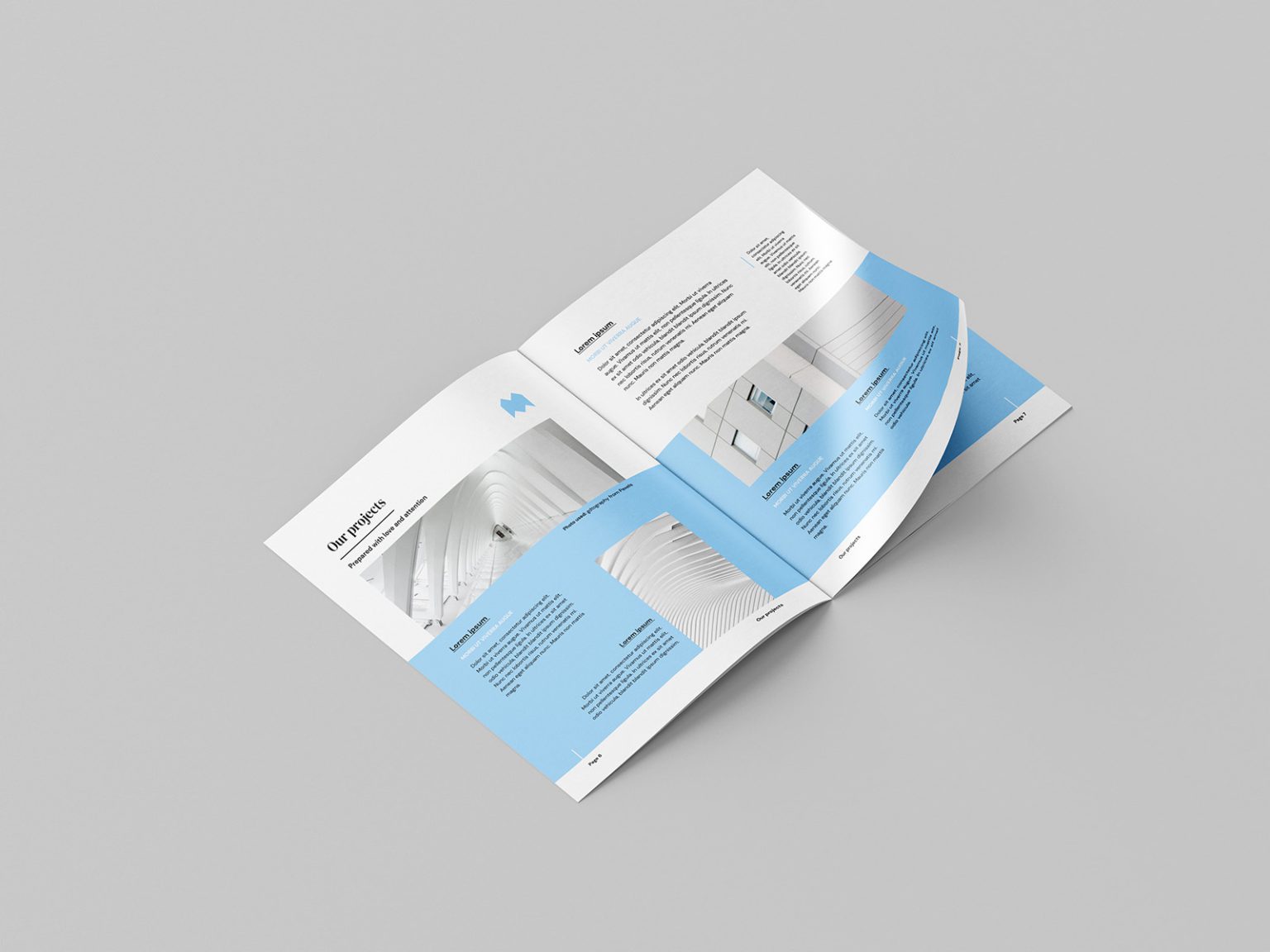 Free US letter brochure mockup - Mockups Design