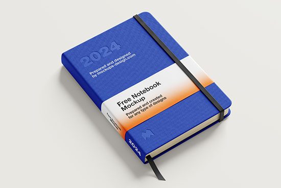 Thick notebook mockup