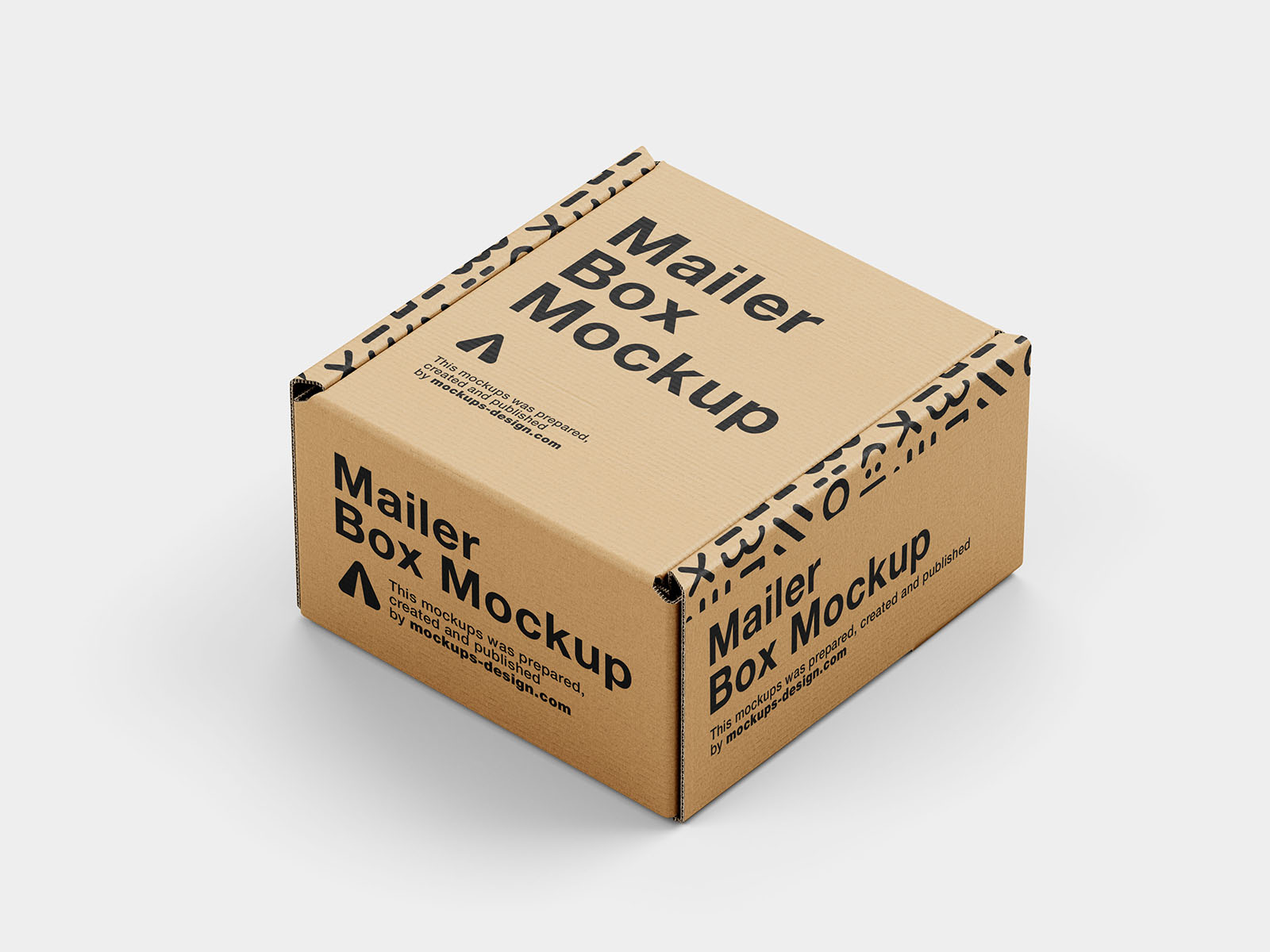 Small mailer box mockup