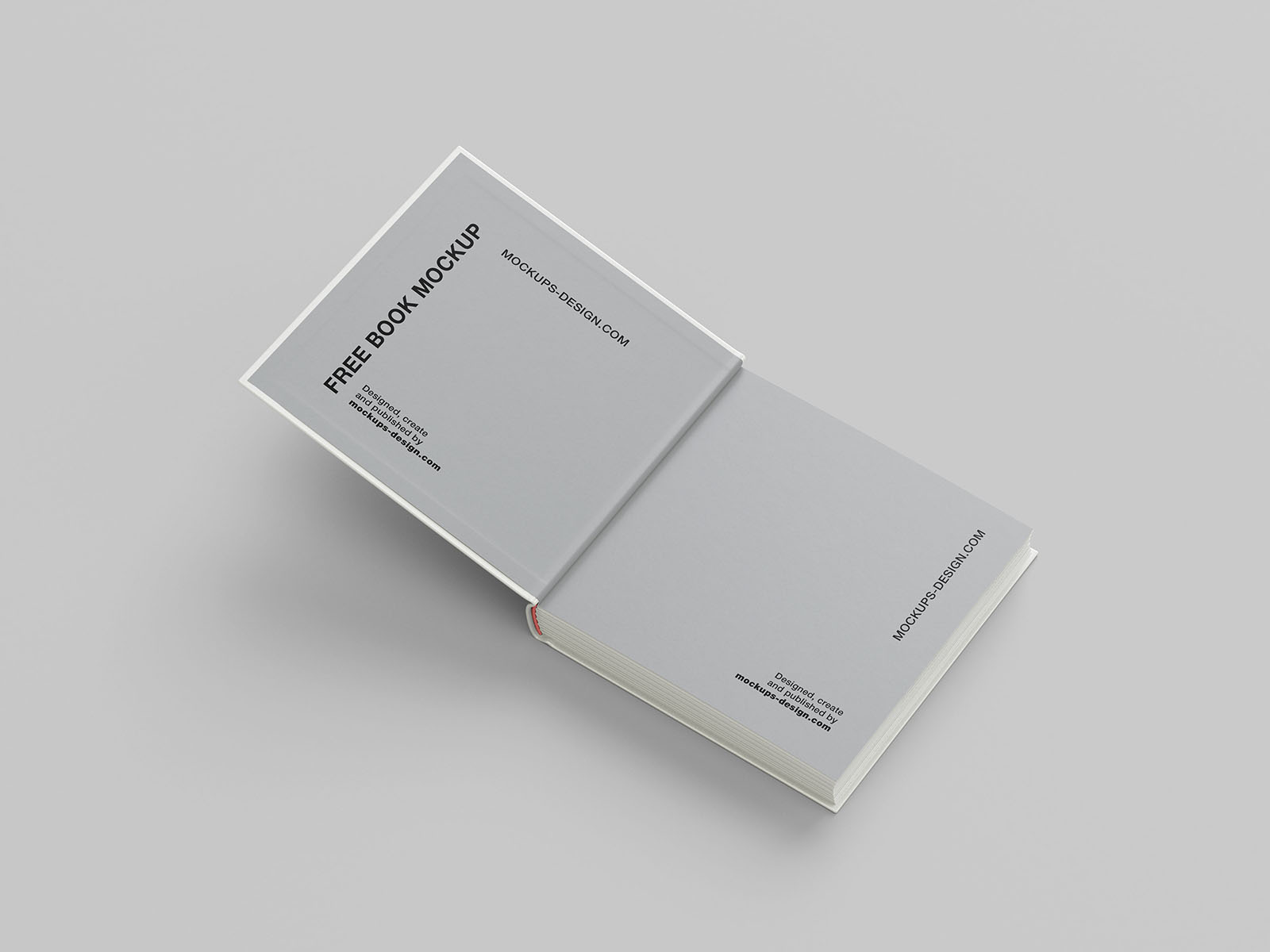 Blank A4 book hardcover mockup floating on white background 3D r Stock  Photo by ©sdecoret 327231290
