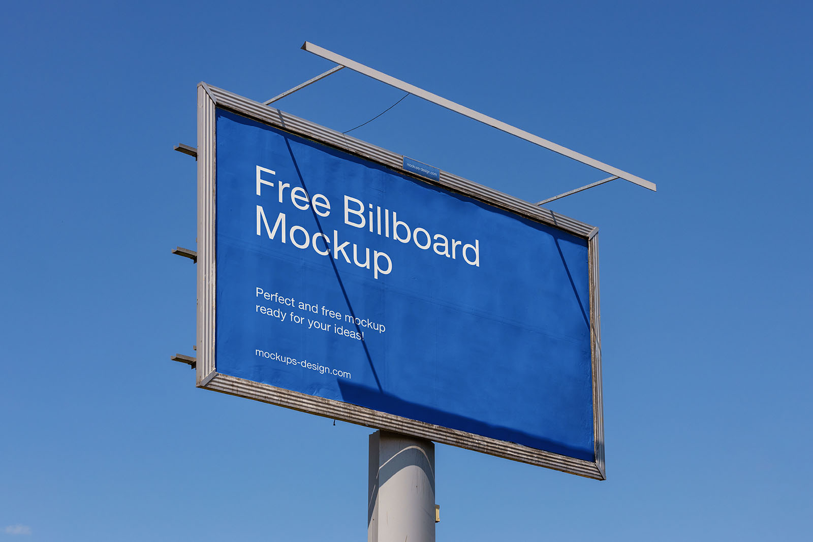 Blue sky billboard mockup