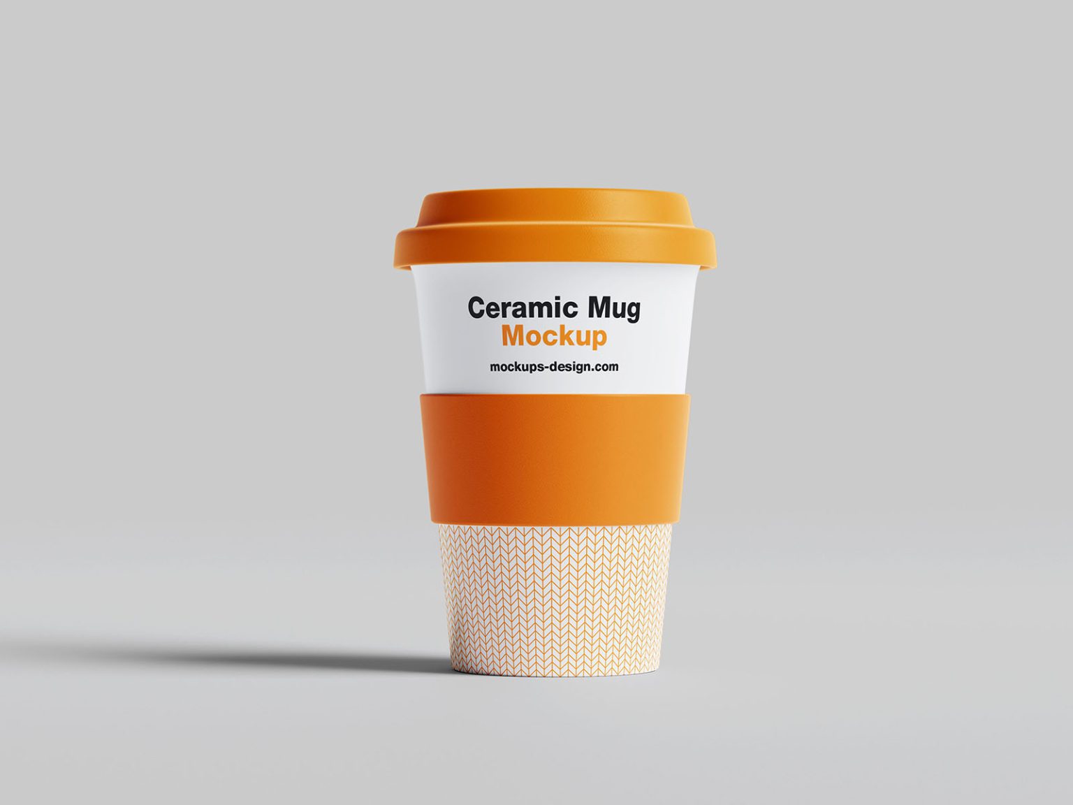 Mug with rubber band mockup - Mockups Design