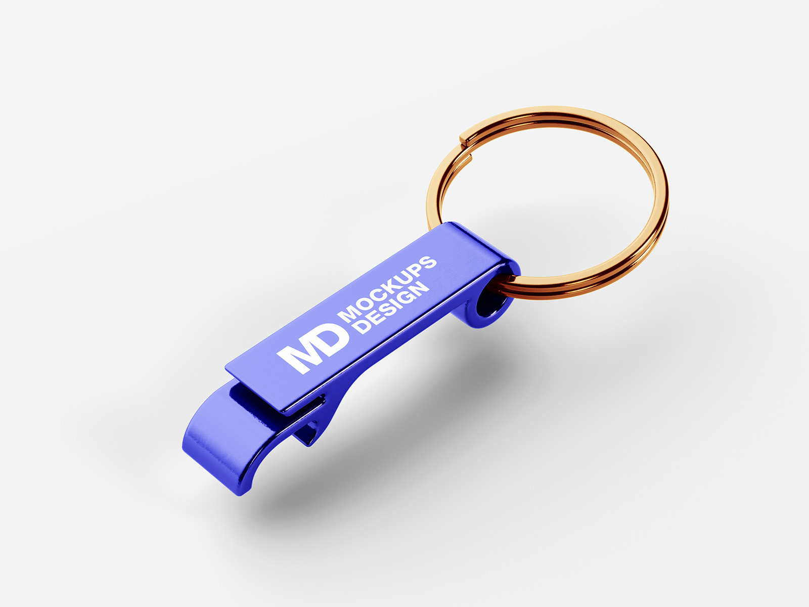 Free keychain opener mockup