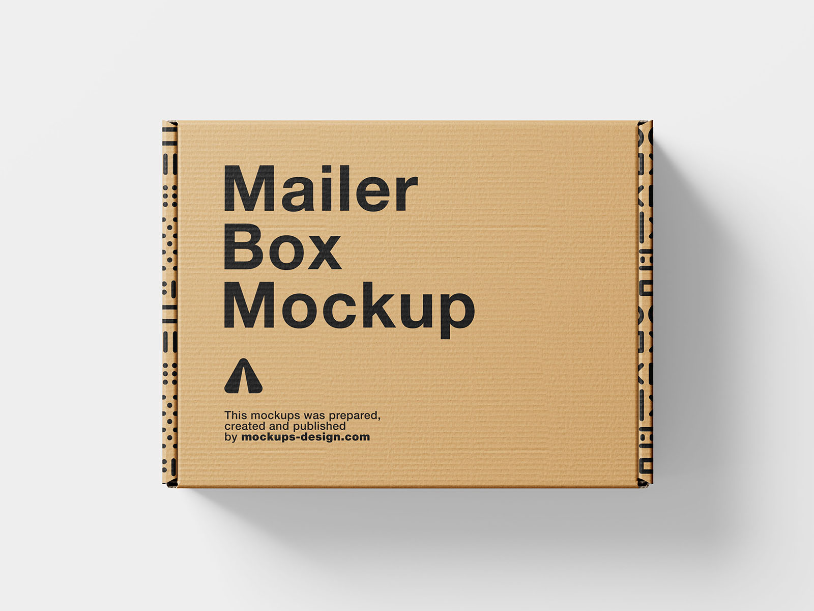 Free mailer box mockup