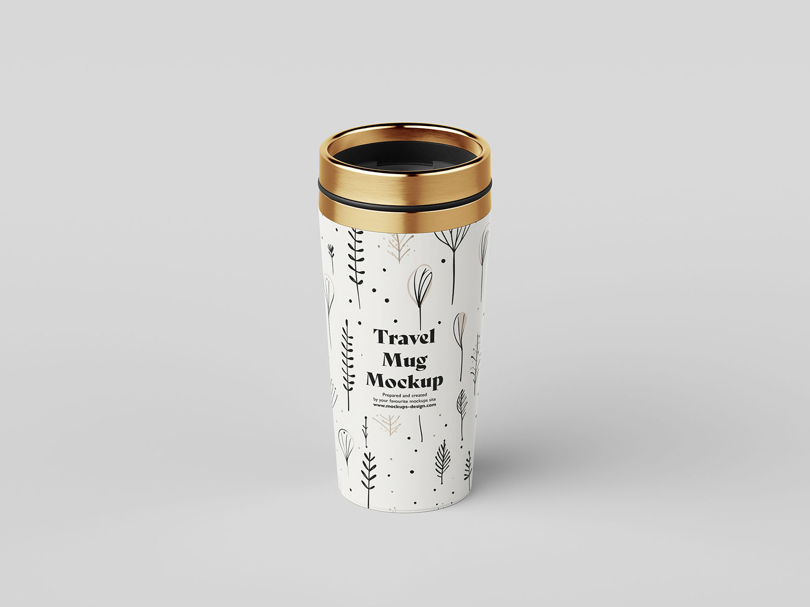 Travel mug mockup