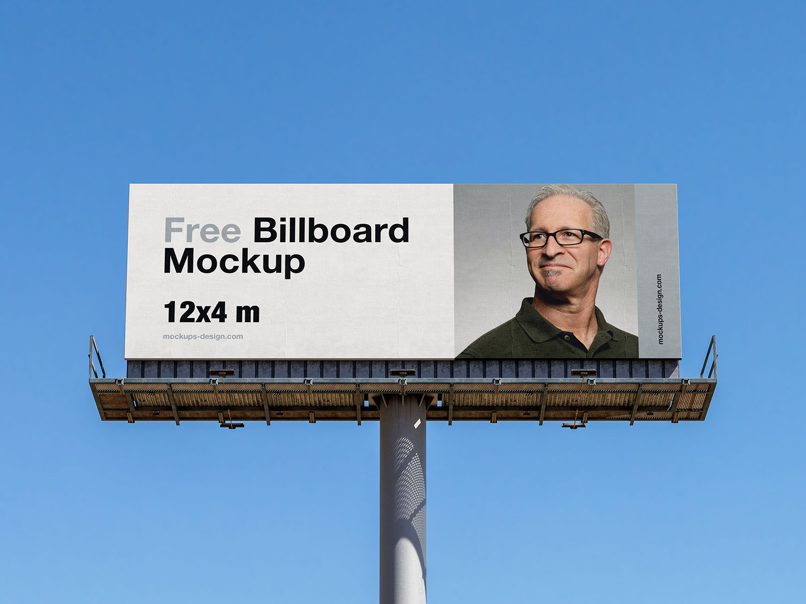 Billboard mockup / 12x4 m