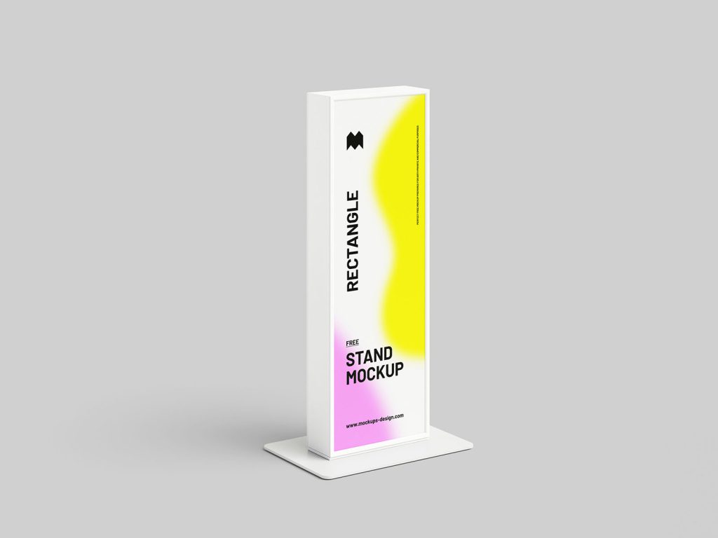 Tall rectangle stand mockup - Instant Download