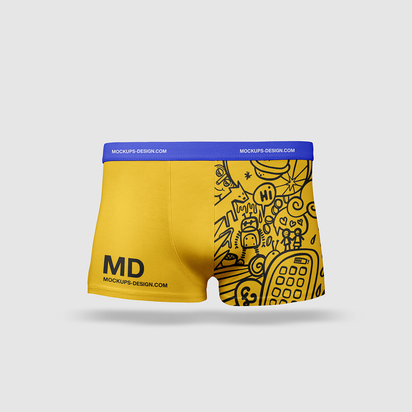 Premium PSD  Underwear briefs mockup template isolated