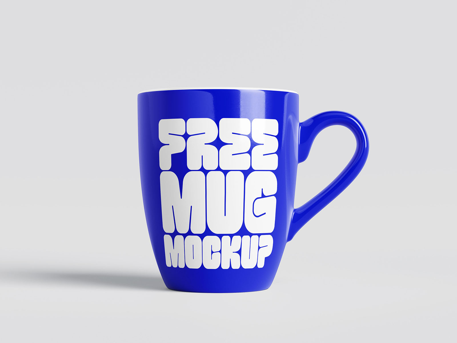 Curvy mug mockup