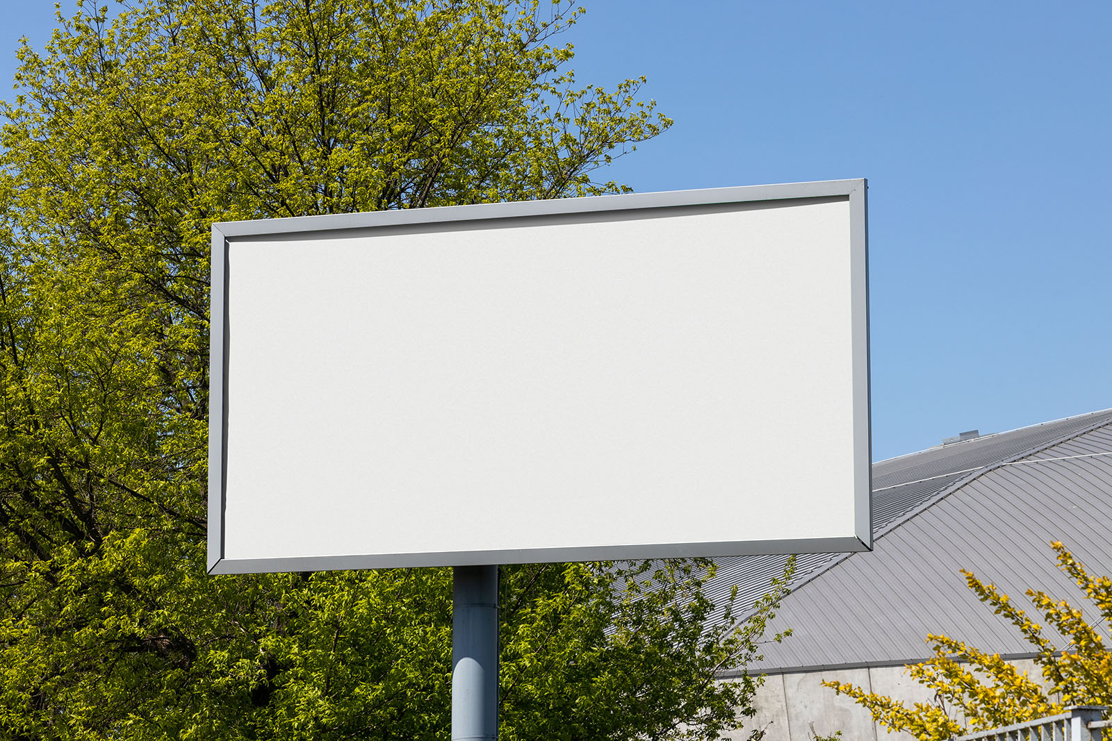 Simple sunny billboard mockup